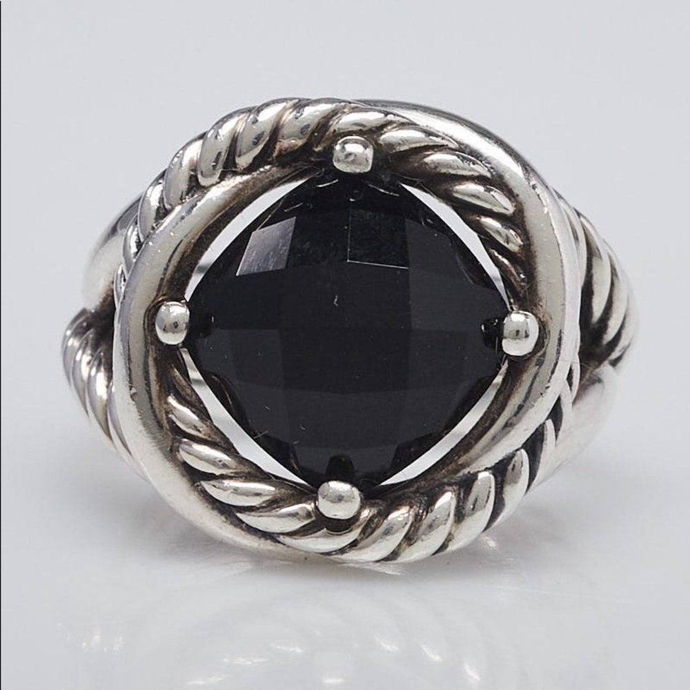 David Yurman Onyx Infinity Ring